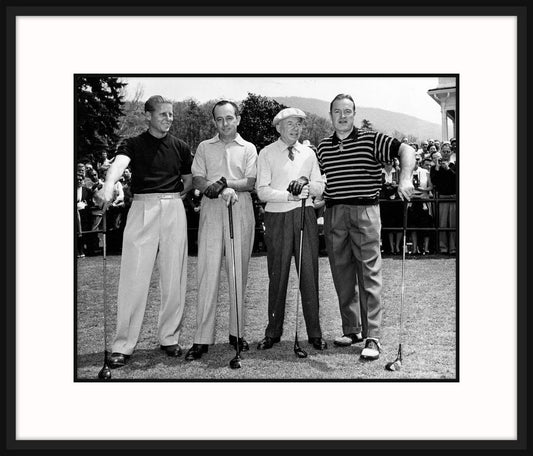 Shelley Mayfield, A. Pollard Simons, Robert R. Young & Bob Hope at Greenbrier