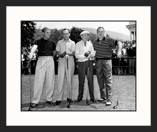 Shelley Mayfield, A. Pollard Simons, Robert R. Young & Bob Hope at Greenbrier