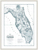 Florida Map in Blue