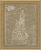 Map of New Hampshire in Khaki Reverse
