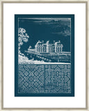 Estate Garden Plans II in Blue Twilight and Champagne