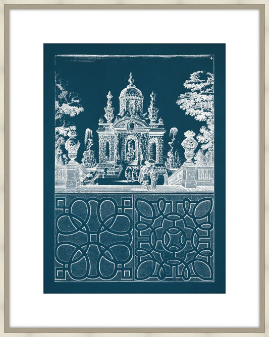 Estate Garden Plans IV in Blue Twilight and Champagne