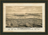 Birds Eye View, San Diego, 1876