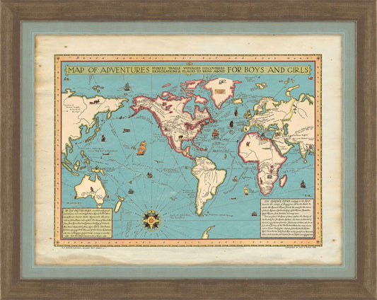 Map of Us,mexico & west indies sm