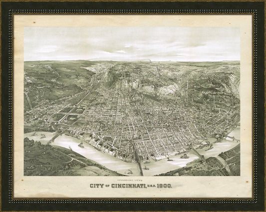 Panoramic View of Cincinnatti, 1900