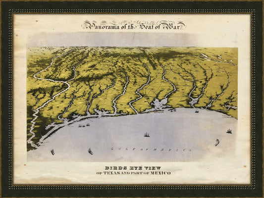 Perspective Map of Fortworth Texas 1891