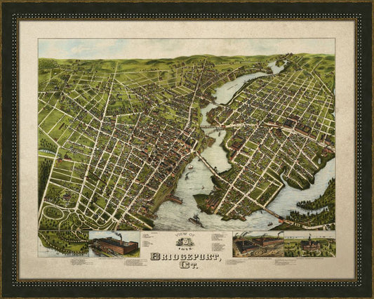 View of Bridgeport Connecticut 1875
