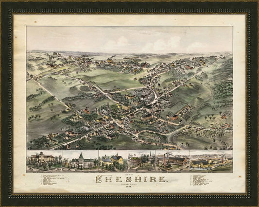 View of Cheshire Connecticut 1882