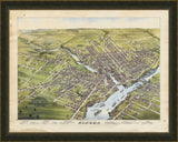 Bird's eye view of the City of Bangor, Penobscot County, Maine, 1875
