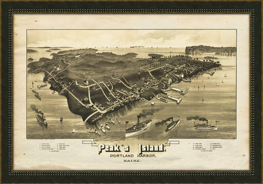 Peaks Island Portland Harbor Maine 1886