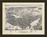 Birds Eye View of Portsmouth, Rockingham County, New Hampshire 1877