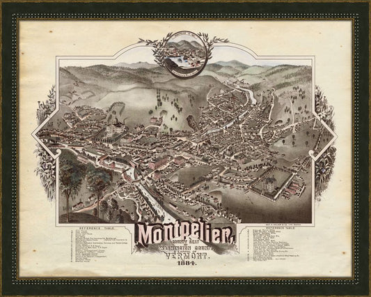 Monpelier, County seat of Washington County Vermont 1884