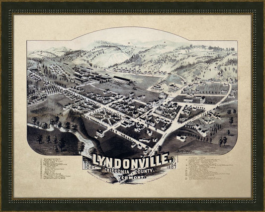 Lyndonville, California County, Vermont 1884