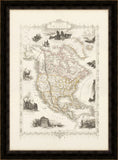 Illustrated Map of North America, 1851