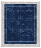 Nantucket Map in Navy