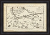 Map of the Greenbrier River Battleground, 1861