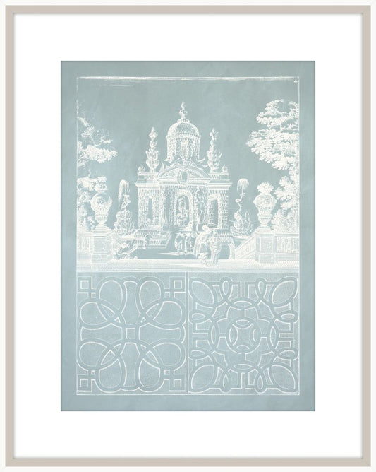 Estate Garden Plans IV in Celadon and White