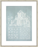 Estate Garden Plans I in Celadon and Champagne