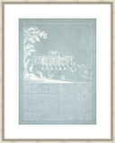 Estate Garden Plans VII in Celadon and Champagne