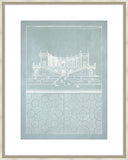 Estate Garden Plans VIII in Celadon and Champagne