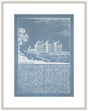 Estate Garden Plans II in Cornflower Blue and White