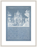 Estate Garden Plans IV in Cornflower Blue and White