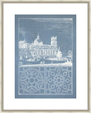 Estate Garden Plans III in Cornflower Blue and Champagne