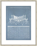 Estate Garden Plans VIII in Cornflower Blue and Champagne