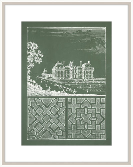 Estate Garden Plans II in Orchard and White