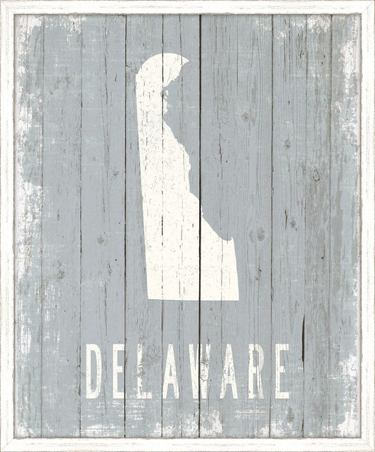 Delaware on Blue Wood