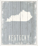 Kentucky on Blue Wood