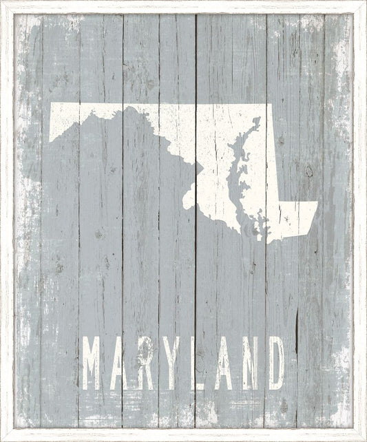 Maryland on Blue Wood