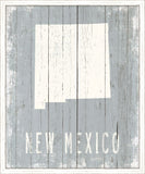 New Mexico on Blue Wood