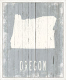 Oregon on Blue Wood