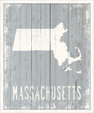 Massachusetts on Blue Wood