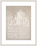 Estate Garden Plans I in Almond and White