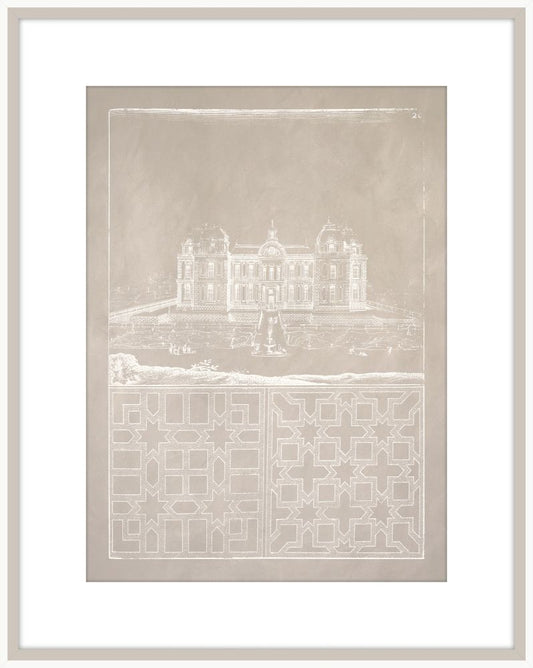 Estate Garden Plans V in Almond and White