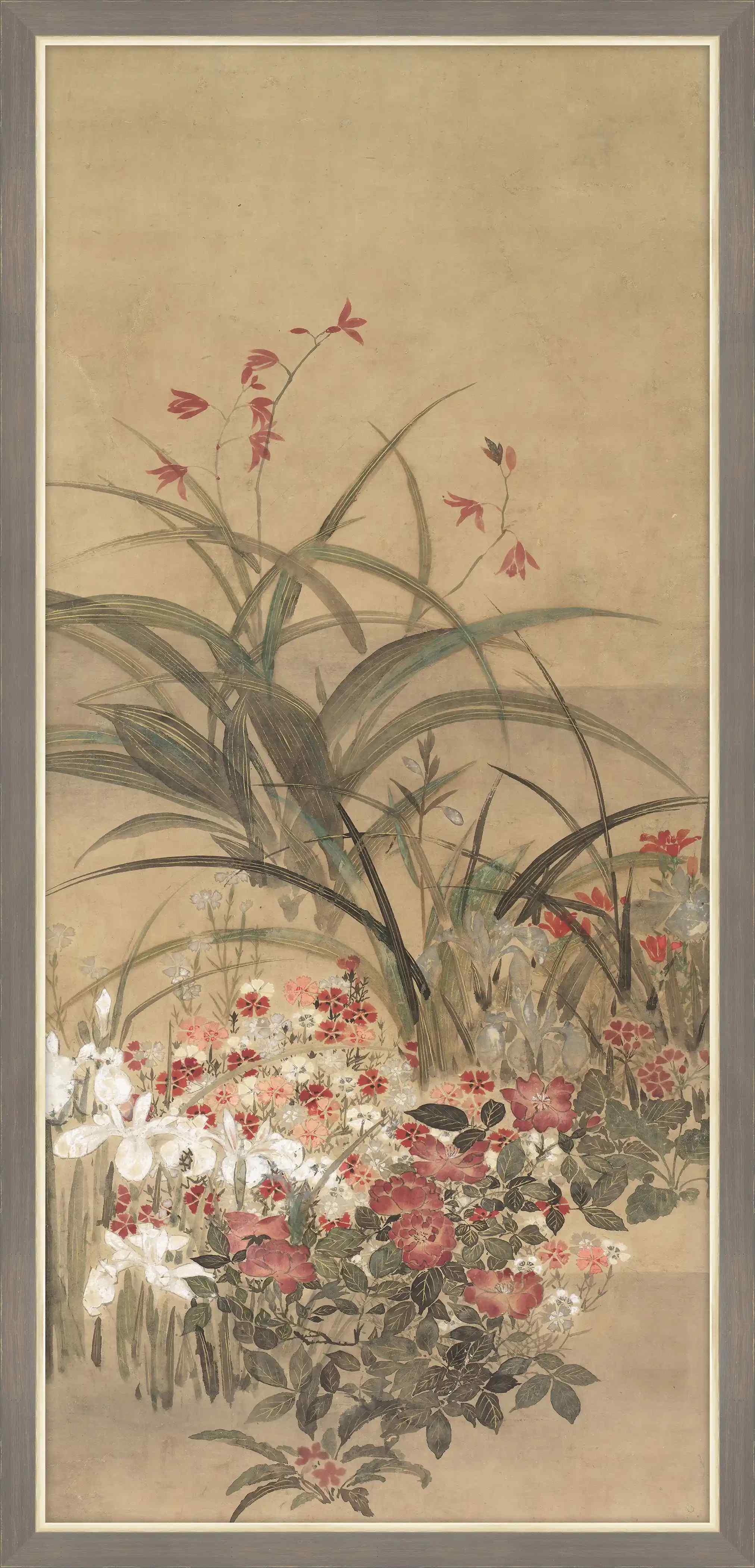 Summer Flowers ,Kitagawa S_Setsu,1850