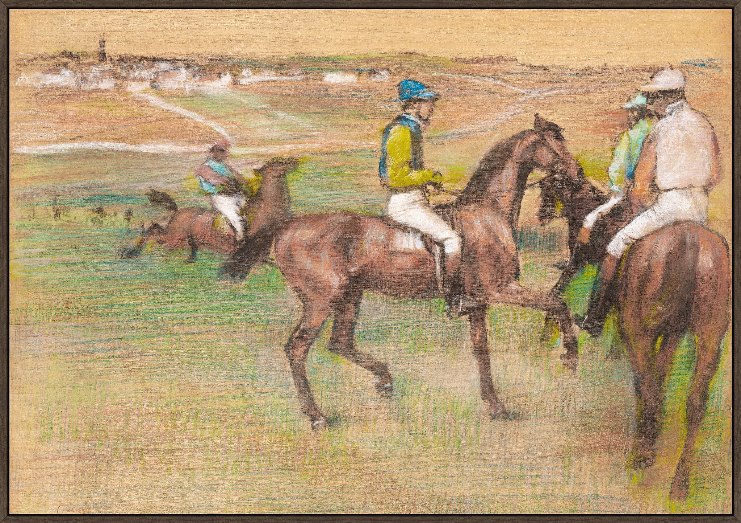 The Horse Race on Canvas