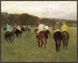 Rennpferde in Longchamp (1873-1875) by Edgar Degas on Canvas