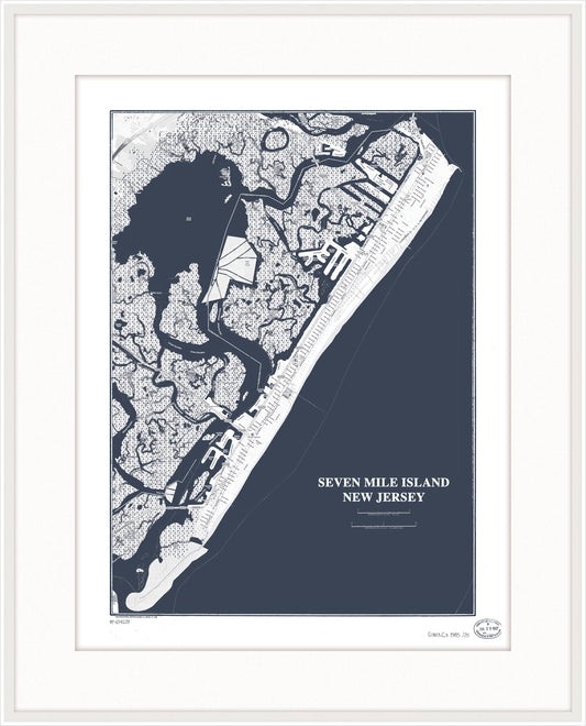 Map of Seven Mile Island New Jersey