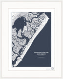 Map of Seven Mile Island New Jersey