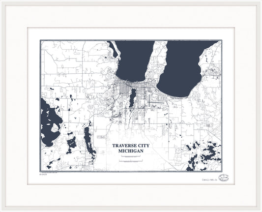 Map of Traverse City Michigan