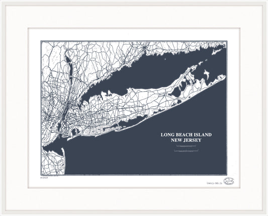 Map of Long Beach Island New Jersey