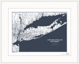 Map of Long Beach Island New Jersey