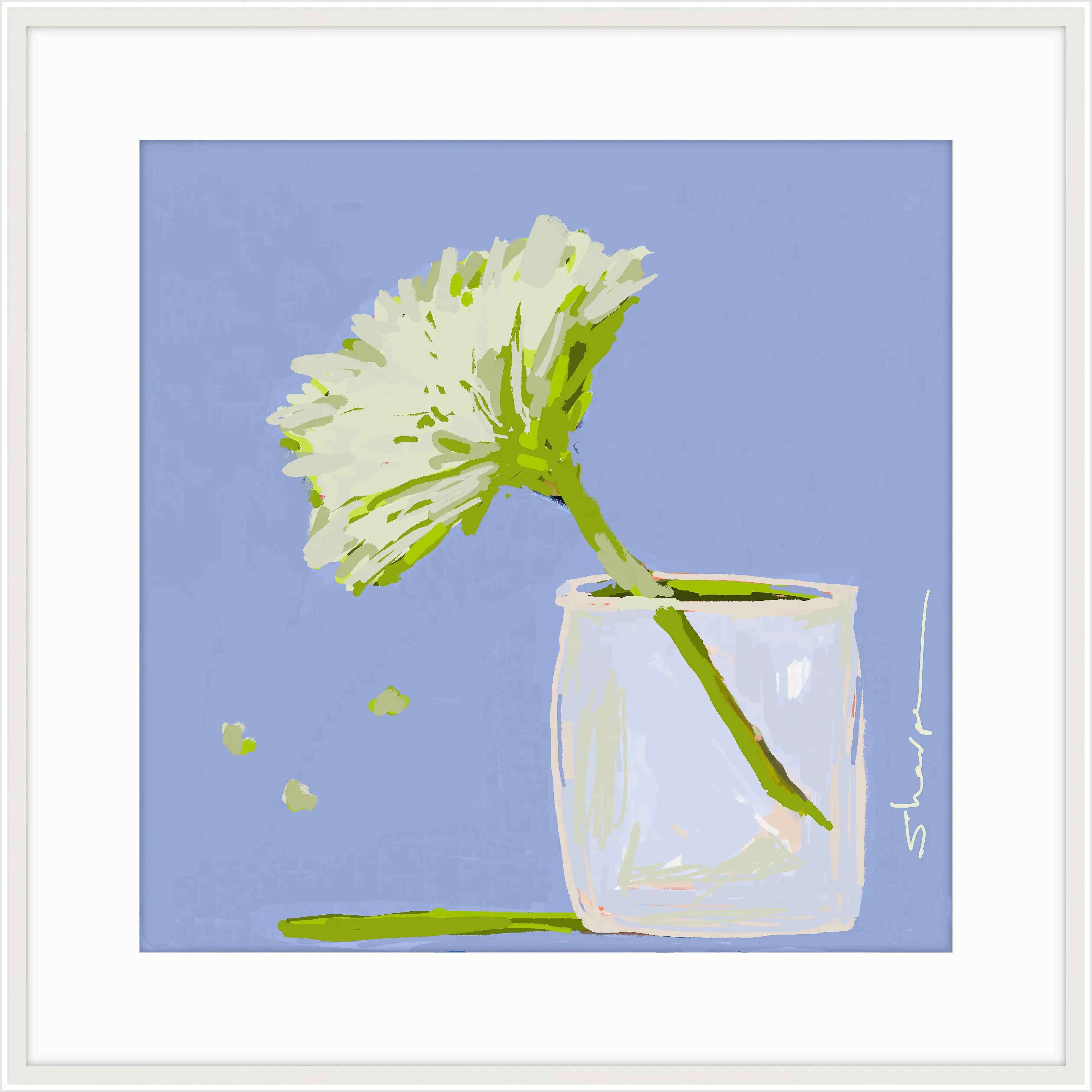 Flower In A Jar On Lavender