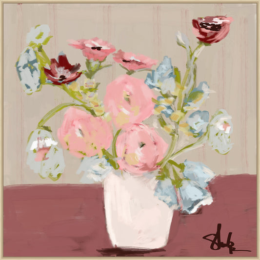 Cottage Bouquet on Canvas