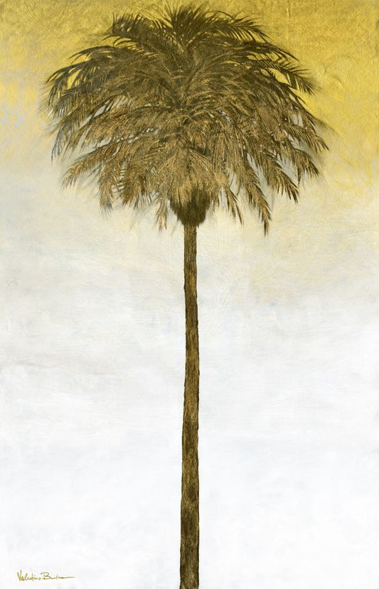 Golden Palm II Boxed Canvas
