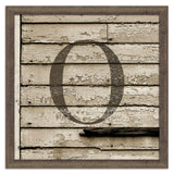 Distressed Wood Monogram  28x28