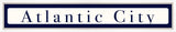 Atlantic City Sign - Navy